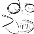Burly Handlebar Cable/Line Kit for 18" Hangers w/ABS Black #B30-1181
