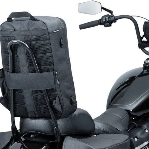 Kuryakyn Momentum Runaway Backpack/Sissy Bar Bag Black
