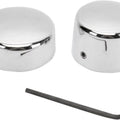 DS Chrome Axle Caps Rear Harley Davidson 139085