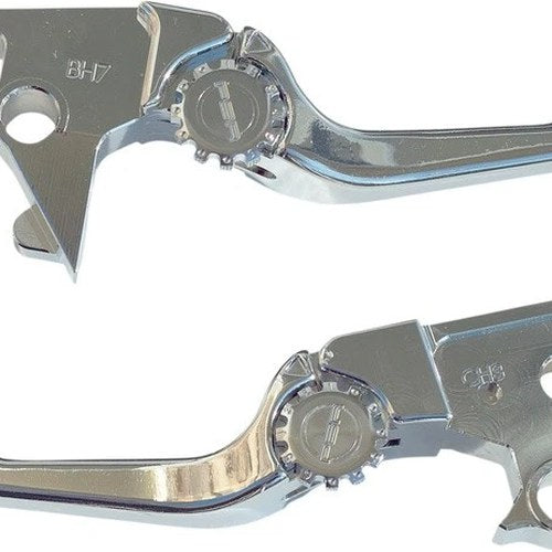 Psr Anthem Shorty Adjustable Lever Set Chrome #12-01656-20 Harley Davidson