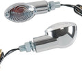 K&S Ultra Mini-Stalk Marker Light Set Single Filament Chrome Clear