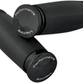 Performance Machine Contour Footpegs Rubber-Wrapped Black Male-Mount