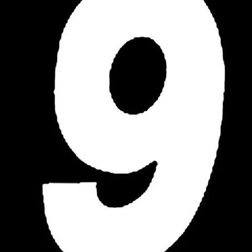 Dirt Digits Super X Numbers 7" White #9 3-Pack