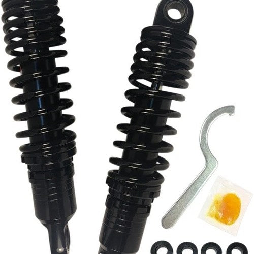 DS 11" Ride-Height Adjustable Shocks Black Harley Davidson