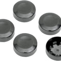DS Rear Pulley Bolt Covers Black 5-Pack Harley Davidson #142815