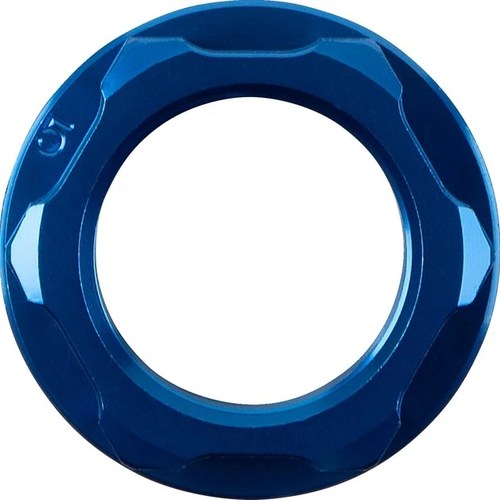 Moose Steering Stem Nut Blue #250074 for Yamaha
