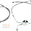 Magnum Alt Length XR Non-ABS Comp. Front Brake Line Kit 33" SS/Chr #SSC1307-33