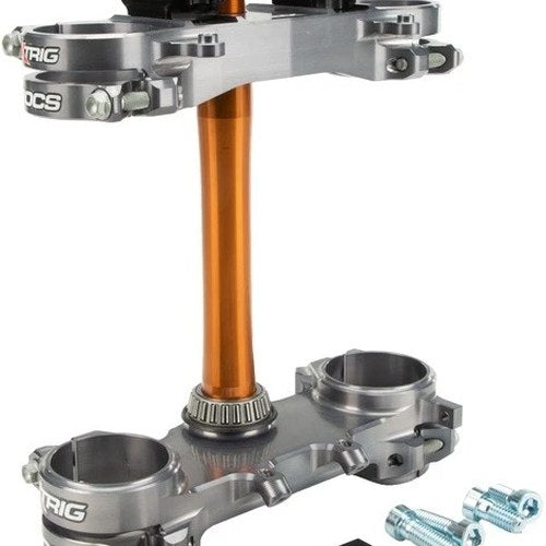 Xtrig Rocs Triple Clamp Silver #501330601301 for Suzuki RM-Z450/RM-Z250