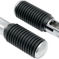 DS Chrome Footpegs With Rubber Sleeves 5/8" Female Mount