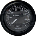 Legends Fairing Mounted LED Backlit Psi Gauge Black/Black Face