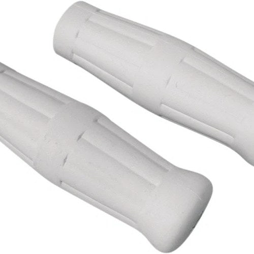 Joker Machine Vintage Grips 1" White #03-61W Harley Davidson