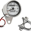 DS 2.4" Mini Mechanical Speedometer 2240:60 Chrome White Face