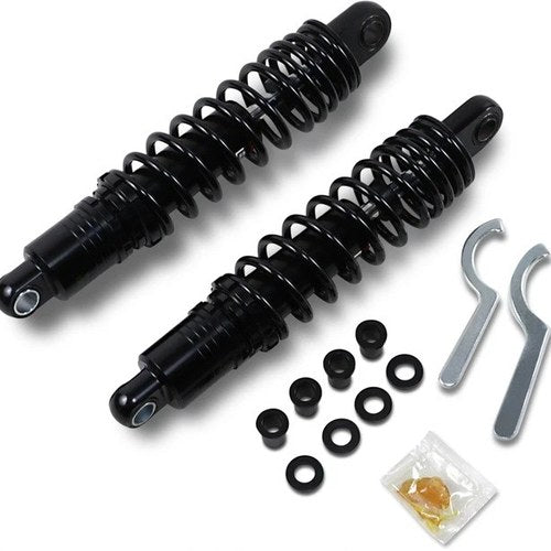 DS 12" Ride-Height Adjustable Shocks Black Harley Davidson
