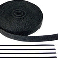 Cycle Performance Exhaust Wrap 1" x 50' Black Ties