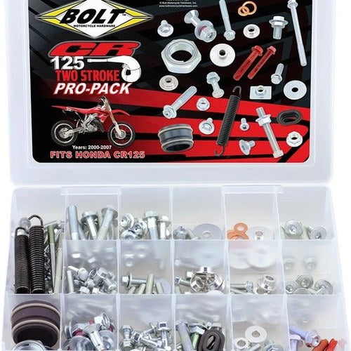 Bolt Pro-Pack Bolt Kit #CRPP-125 fits Honda CR125R 2000-2007