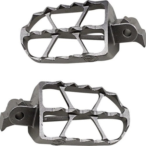 Moose ND Series Footpegs Silver fits Honda CRF50F/CRF70F