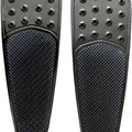 Accutronix Teardrop Knurled Drilled Extended Floorboards Black Driver FBF01-KDTB