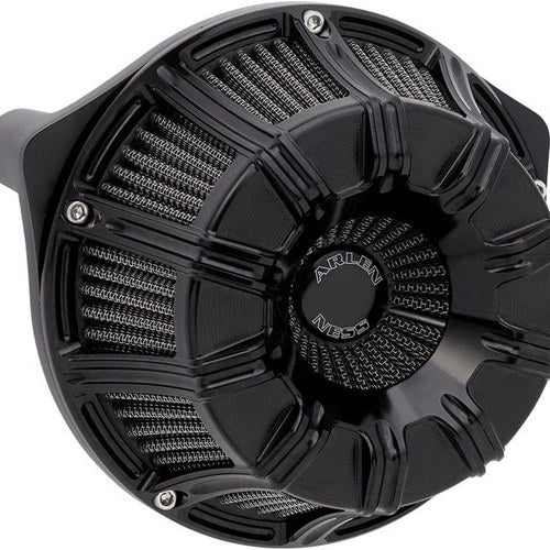 Arlen Ness 10-Gauge Inverted Big Sucker Air Cleaner Kit Black #600-010