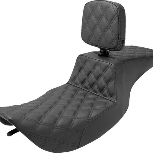 Saddlemen Tour Step-Up LS Seat With Backrest #284631 Harley Davidson