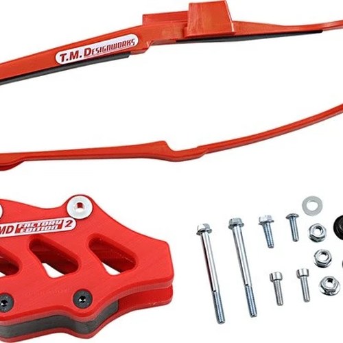 TM Designworks Dirt Cross Multi-Purpose Chain Slide-n-Guide Kit Red #DCK-OR11-RD