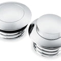 Biker's Choice Pop-Up Gas Cap Set Chrome #76221S2 Harley Davidson