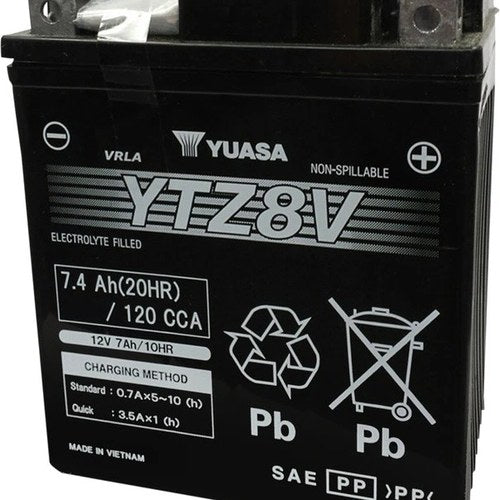 Yuasa Battery Ytz Agm Maintenance Free Factory-Activated Battery #YUAM728ZV