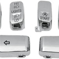 DS Handlebar Switch Cap Kit Chrome Harley Davidson 141728