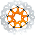 GBrakes Floating Wave Brake Rotor 11.8" Front Orange #GBDU024 Harley Davidson
