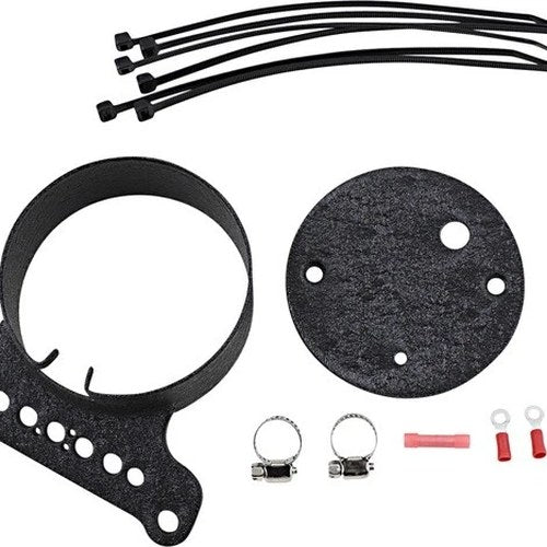 Drag Specialties Single Gauge Bracket Wrinkle Black Harley Davidson