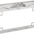 Emgo Eagle License Plate Frame 7" W x 4" H Chrome Universal