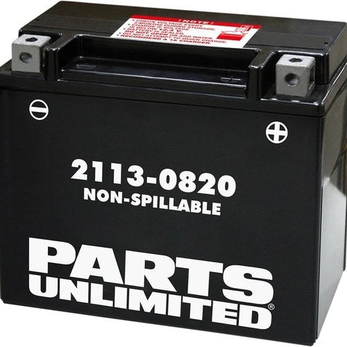 Parts Unlimited Factory Activated Agm Battery 12V CTX20HL For Motorcycle