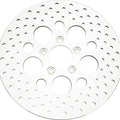 HardDrive Drilled Vented Rear Brake Rotor Polished 144603 Harley Davidson