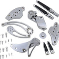 Hawg Halters Forward Control Kit with Slotted Levers Chrome #FCK-S18C-FR-S