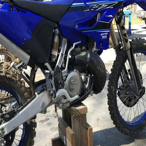 P3 Carbon Fiber Pipe Guard for Stock Pipe fits Yamaha YZ250X 2-Stroke 2016-2025