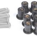 Puig Windscreen Well Nut Screw Kit Silver