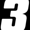 Dirt Digits Vinyl Numbers 5.5" White #3 3-Pack