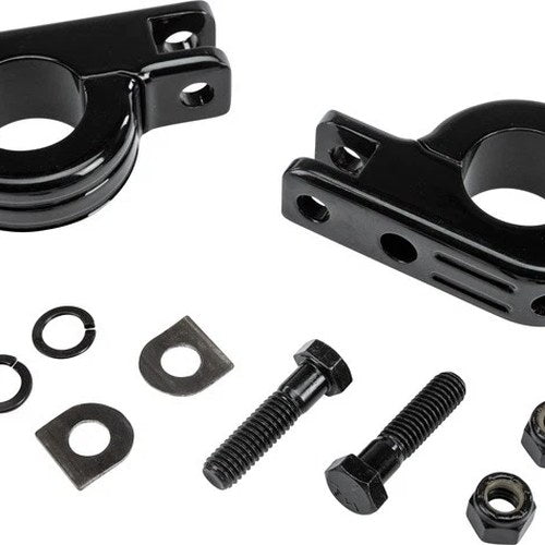 HardDrive Footpeg Mounting Clamps 1.25" Black