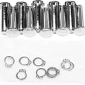HardDrive Brake Lever Pins with Clips Chrome #051209 Harley Davidson