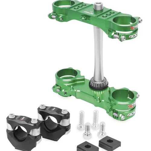 Xtrig Rocs Triple Clamp Green fits Kawasaki KX450F/KX250F 4-Stroke 2013-2018