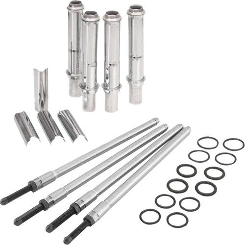 Rocket Cams Speedy Adjustable Pushrod Kit with Covers 6004-06-01 Harley Davidson
