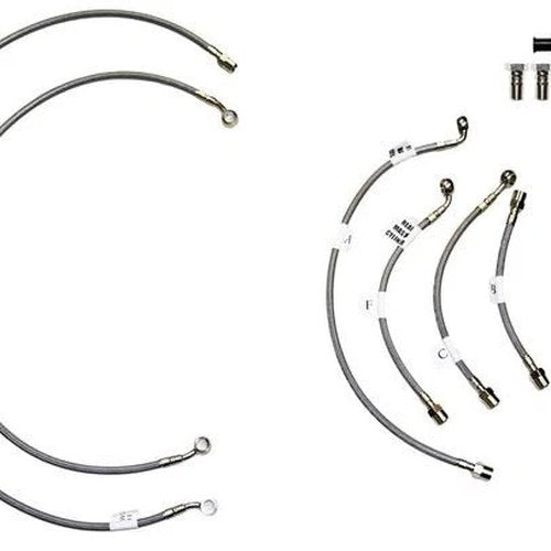 GBrakes 6-Line Brake Line Kit Front/Rear for Yamaha VMX1700 Vmax 2009-2018
