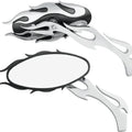DS Flame Oval Mirrors Black