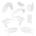 Acerbis Full Plastics Kit White #2736350002 for Yamaha YZ450F/YZ250F 4-Stroke