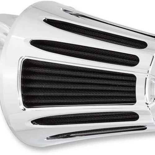Arlen Ness Monster Sucker 90-Degree Air Cleaner Kit Deep Cut Chrome #81-019