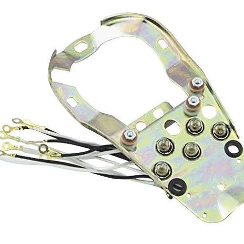 Biker's Choice 5-Light Fat Bob Instrument Panel Base Plate #74005S5