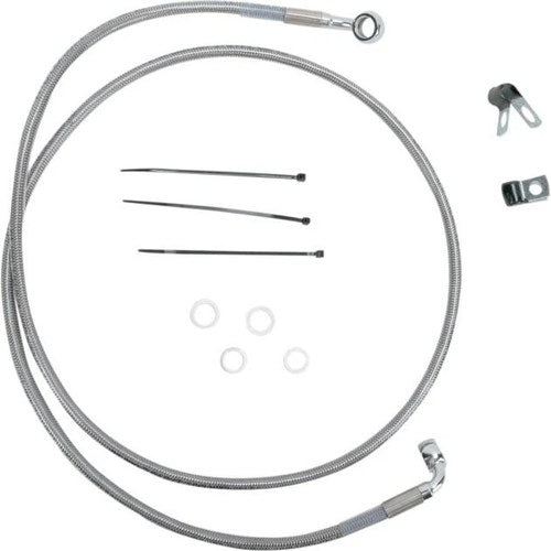 DS Braided Brake Line Kit Front +8" Harley Davidson Softail #143716