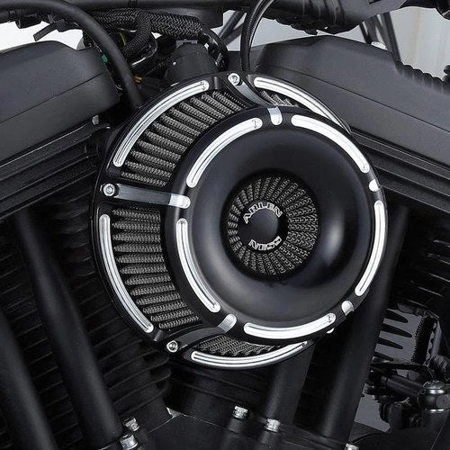 Arlen Ness Slot Track Inverted Air Cleaner Kit Black Harley Davidson Sportster