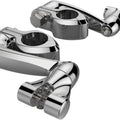 Ciro Engine Guard Highway Peg Mounting Kit Male-Mount D-Spring Extended Chrome
