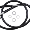 DS Black Vinyl Front Upper ABS Brake Line Kit 36-3/4" +6" Black #212067