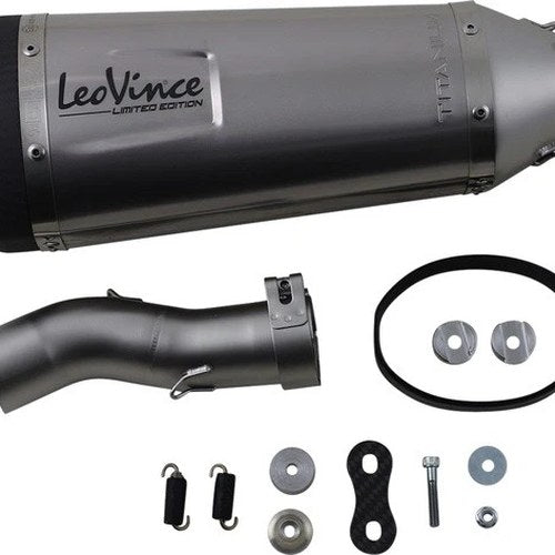 Leo Vince Factory S Slip-On Muffler Titanium/Carbon Fiber #14337ST fits Kawasaki